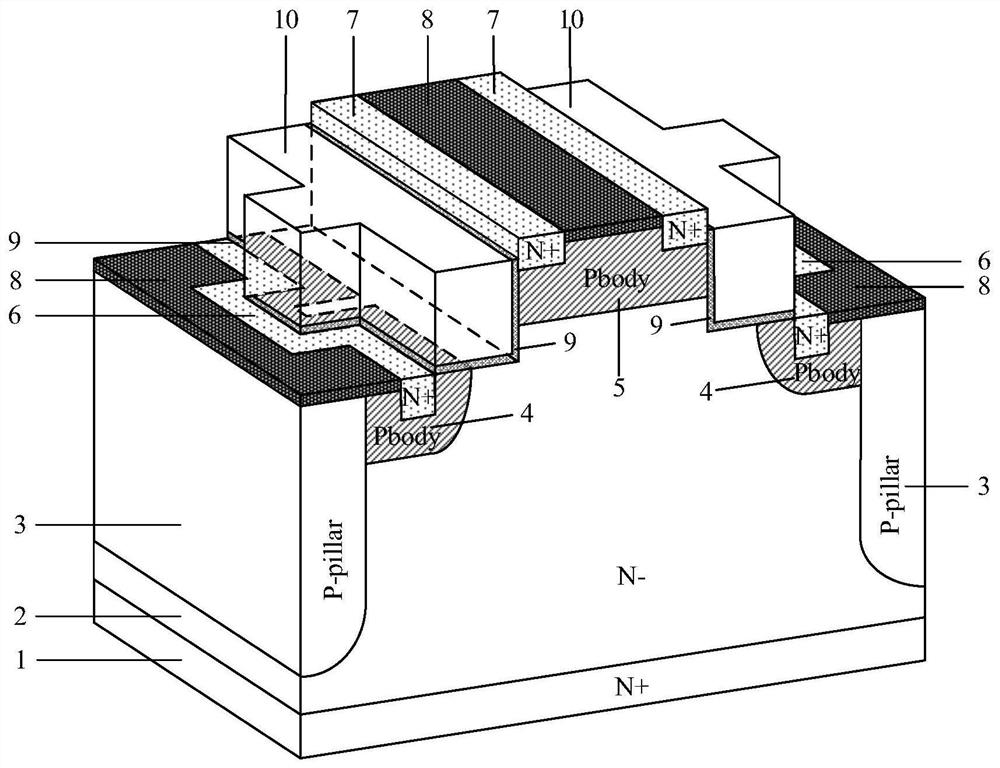 Fin-type super junction power semiconductor transistor and preparation method thereof