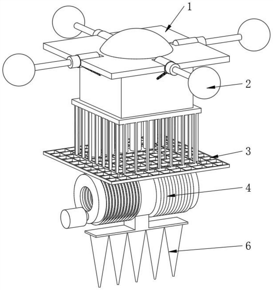 Self-balancing type ocean water quality environment fixed-point monitoring device