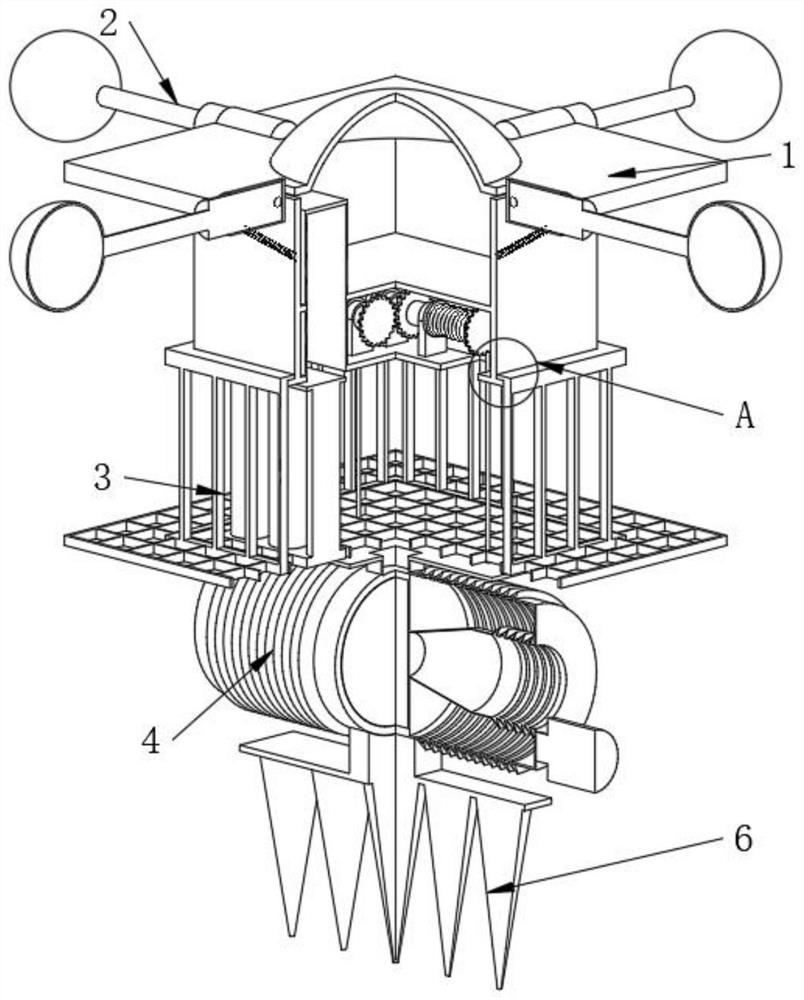 Self-balancing type ocean water quality environment fixed-point monitoring device