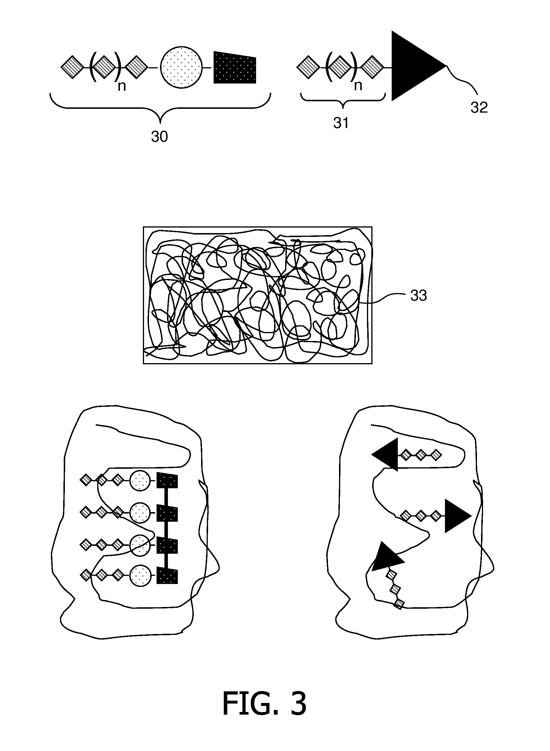 Method for the production of labelled scaffolds, comprising at least one reactive fluorinated surfactant, and scaffold produced therewith
