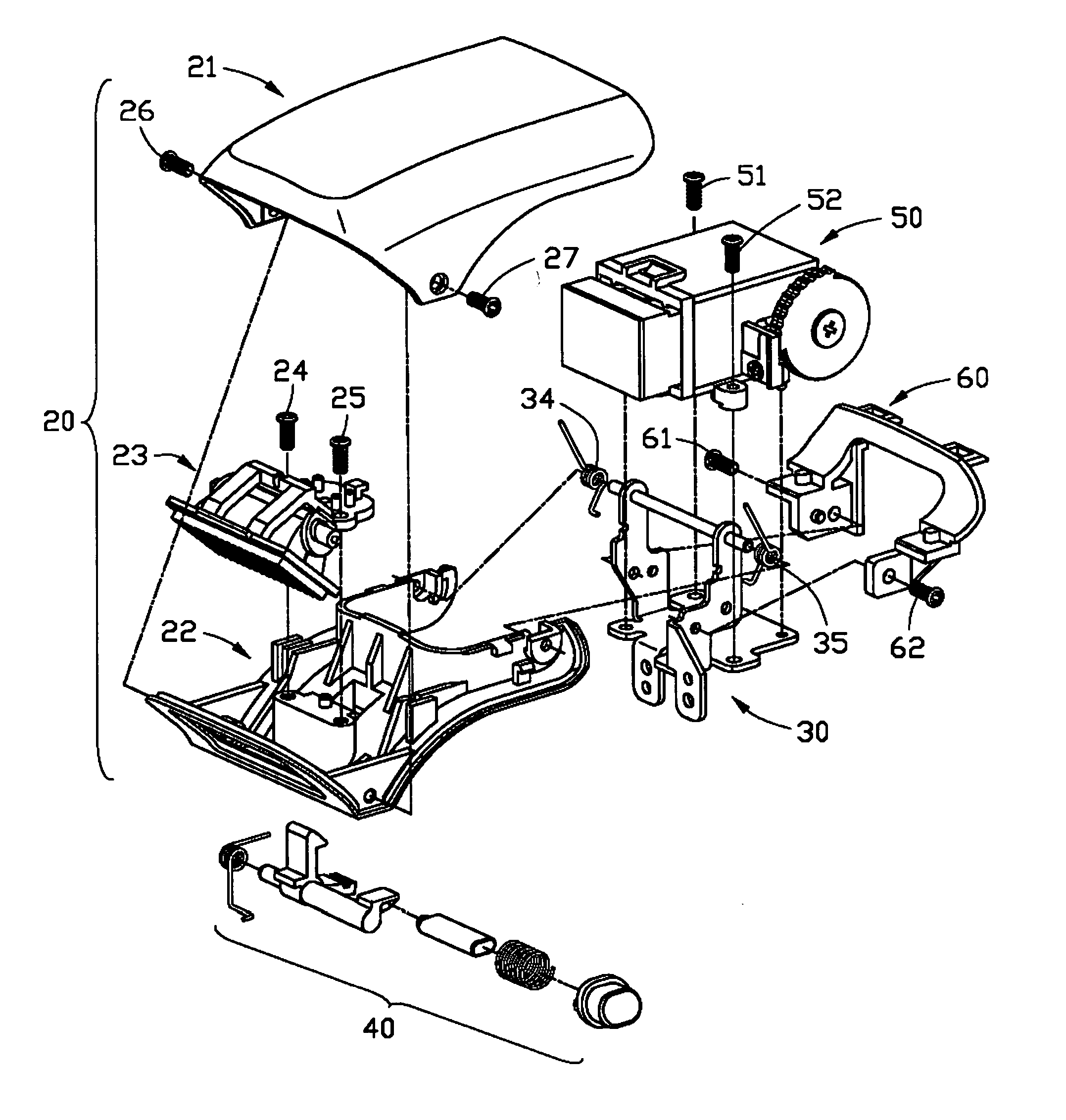 Pop-up flash unit for camera