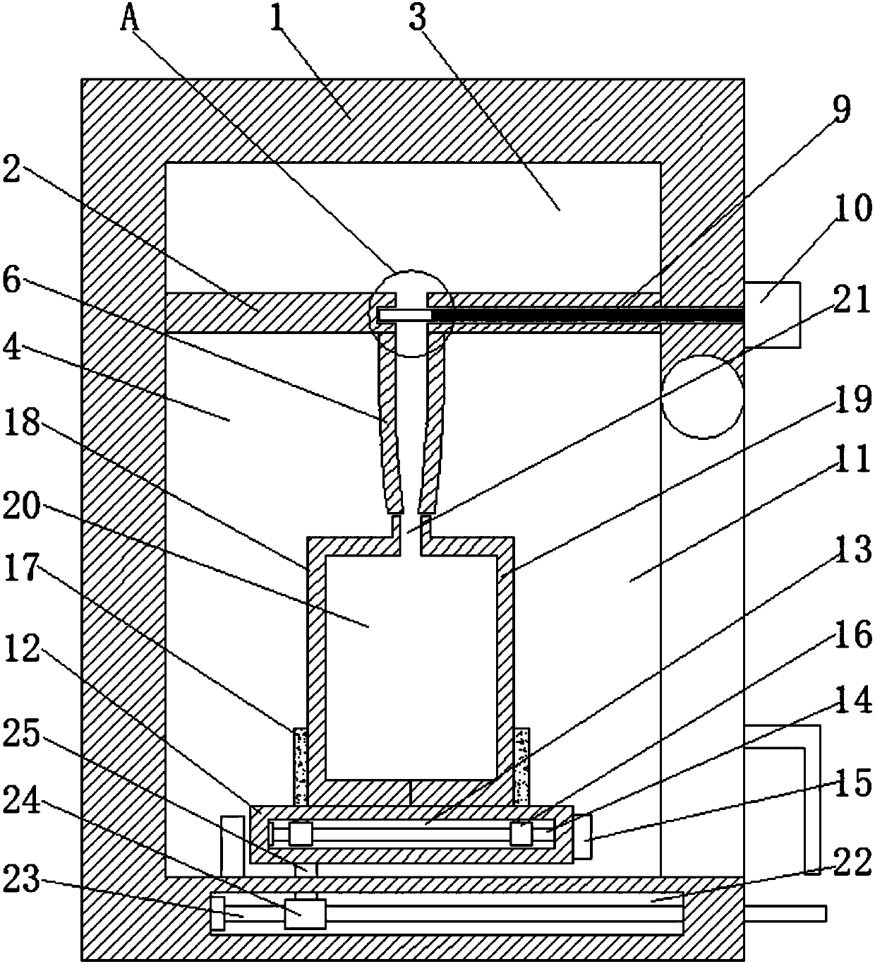 Steel ingot casting device