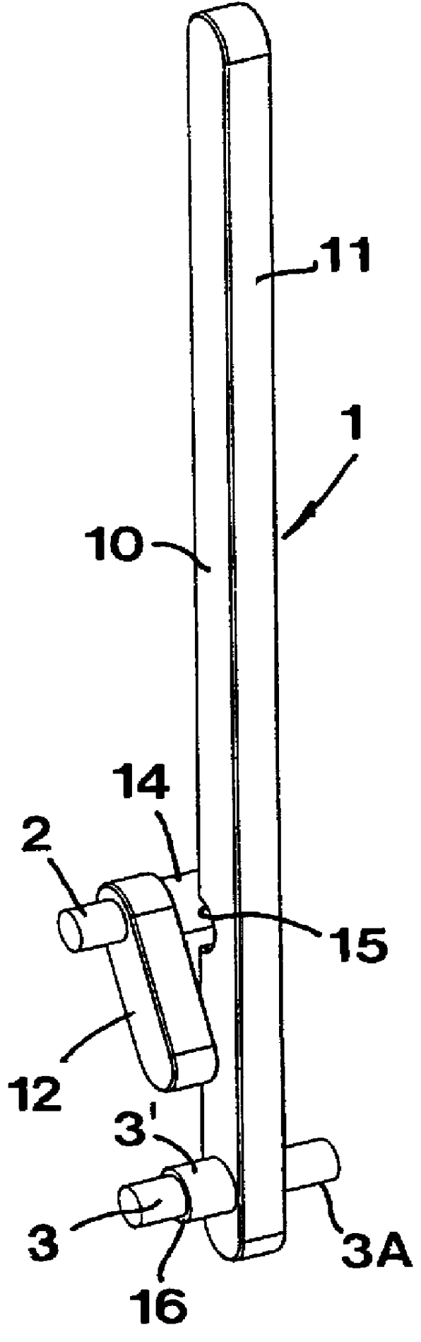 Key for insert holders of the blade type