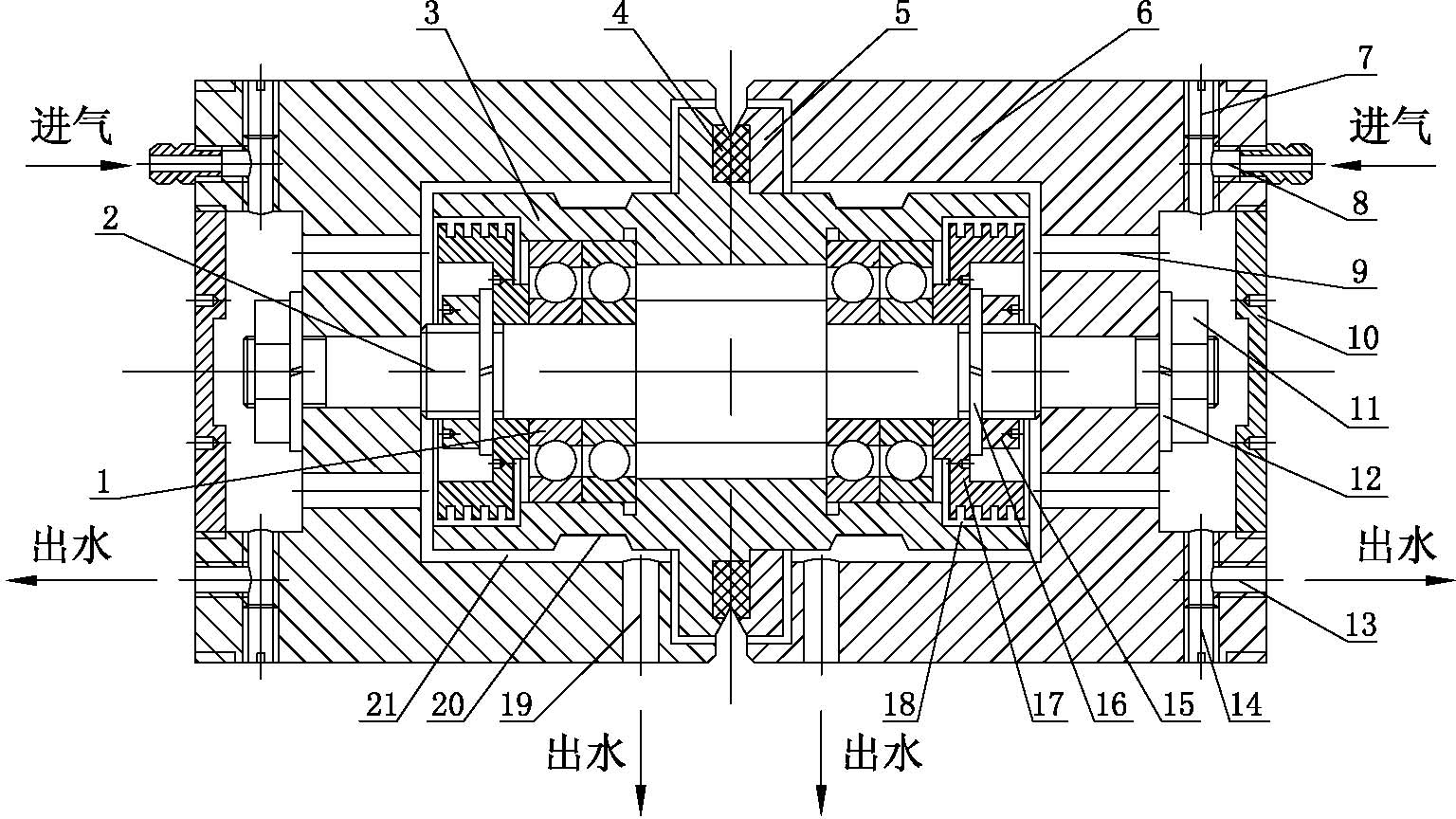 Long-life guide wheel assembly for high-speed reciprocated WEDM machine tool