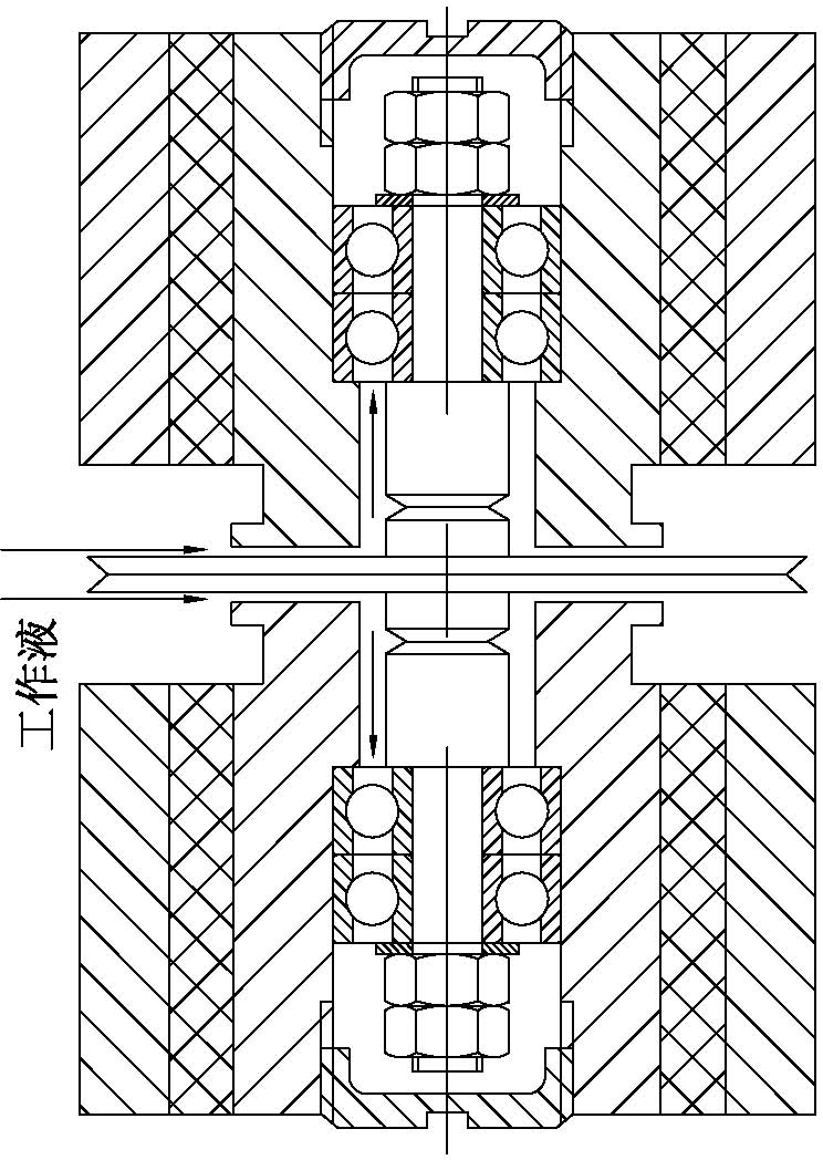 Long-life guide wheel assembly for high-speed reciprocated WEDM machine tool