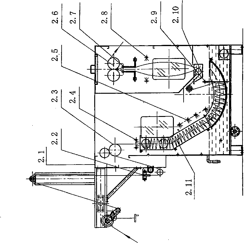 Knitting tubular open width refining rinsing combination machine