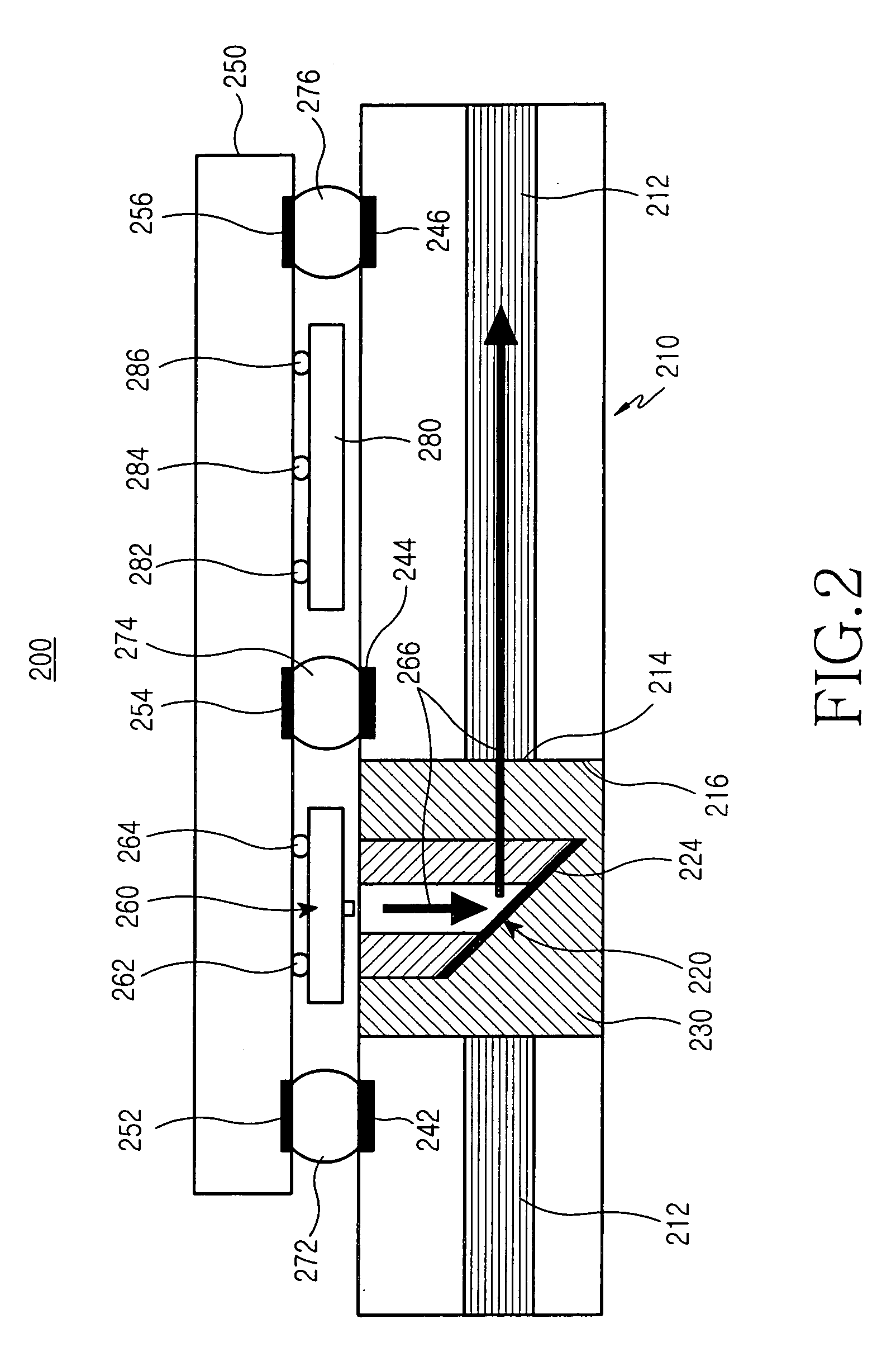 Packaging apparatus for optical interconnection on optical printed circuit board