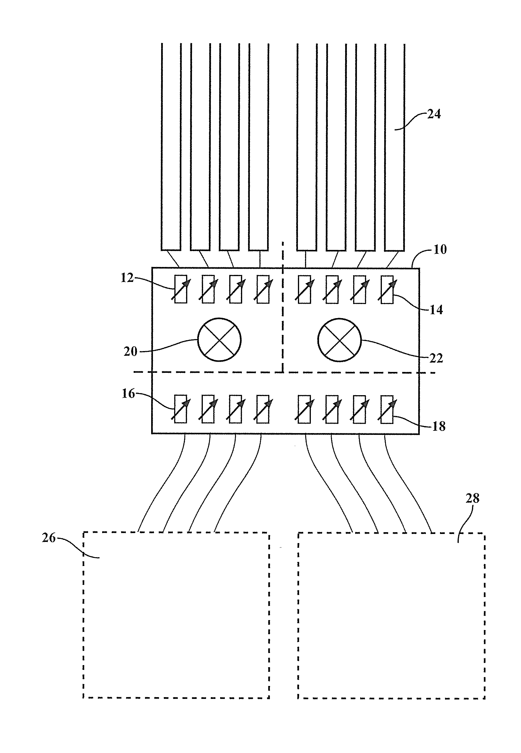 Radar field of view expansion with phased array transceiver