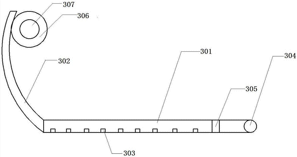 Semitrailer with turning protection device