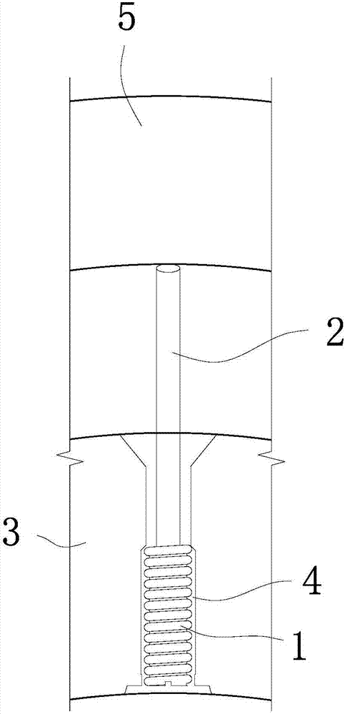 Duct piece floating resisting structure capable of passing through mine tunnel through shield empty pushing and construction method