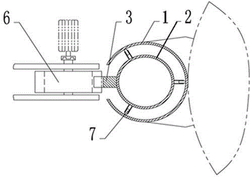 Parasitic seawater pump frame capable of going up and down