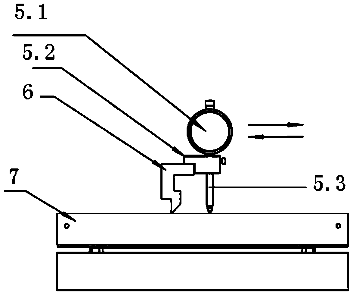 Three-point fixed printing substrate levelness adjusting structure and method