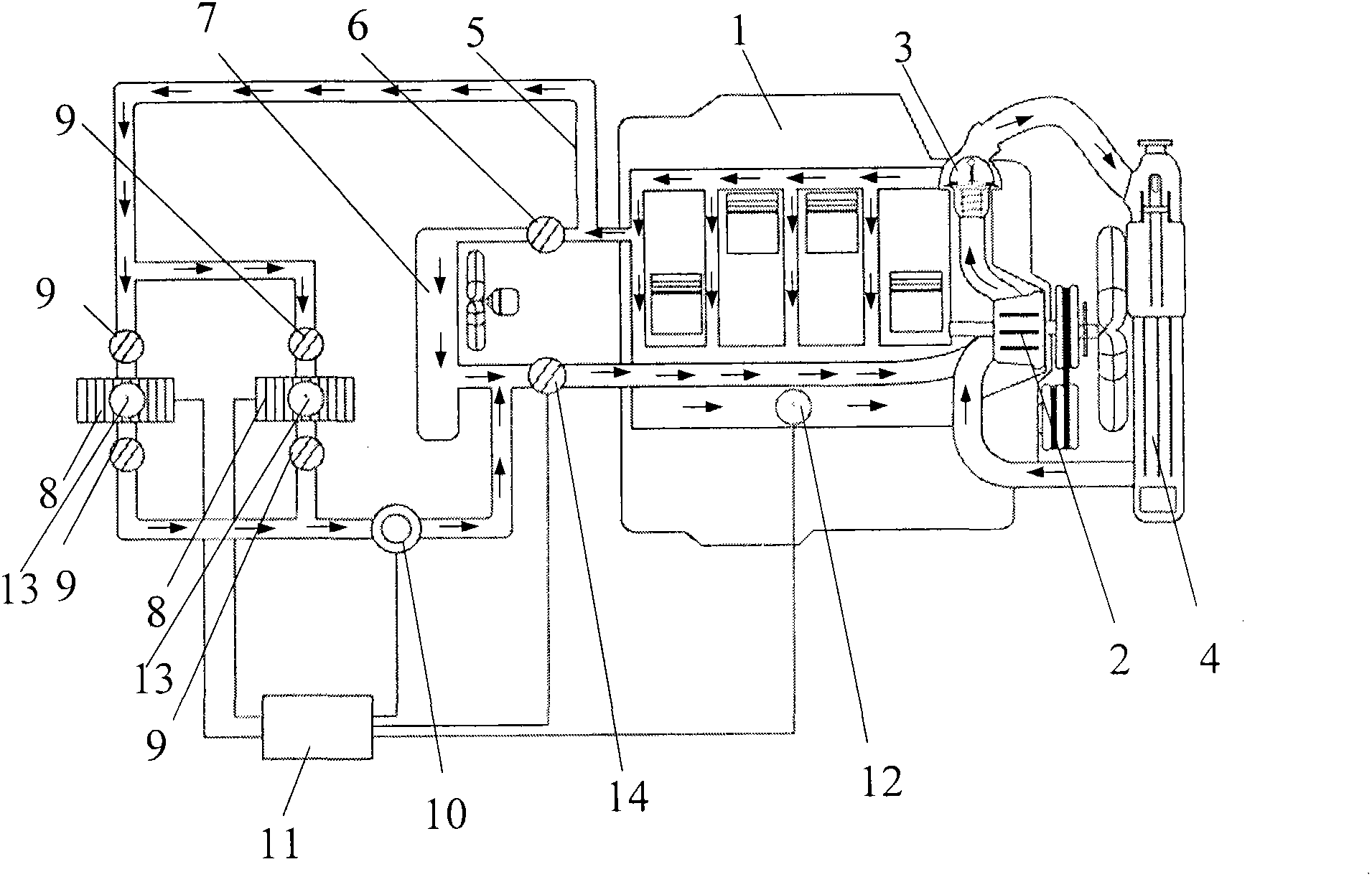 Heat accumulation-type automobile parking heating system and start-up method thereof