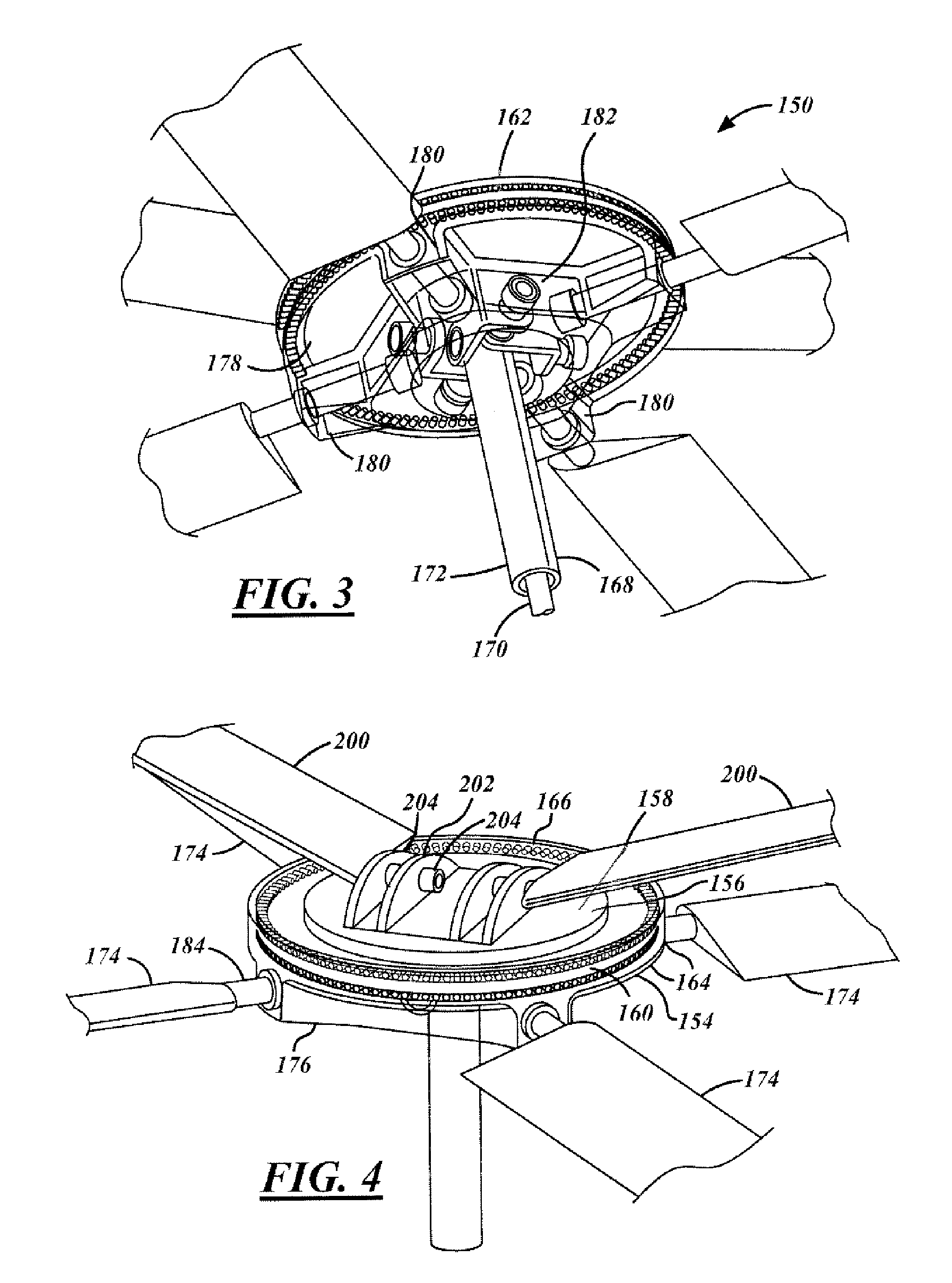 An unloaded lift offset rotor system for a helicopter