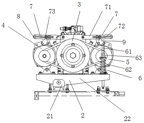 Complete coach power supply device