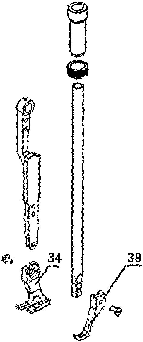 Upper differential feeding mechanism with contraction joint function of sewing machine and upper feeding wrinkling mechanism using same