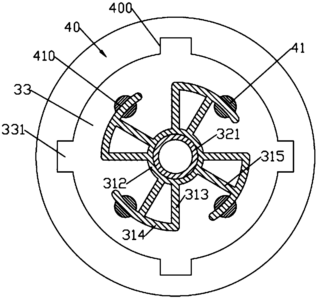 Yarn guiding roller which is connected through rotary insertion and is for textile printing and dyeing machine