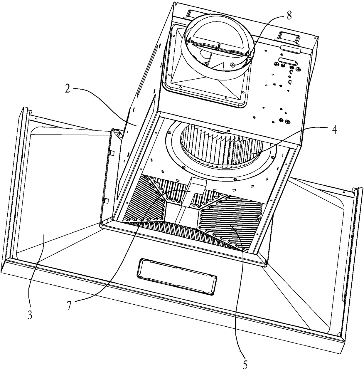 Intelligent extractor hood and control method thereof