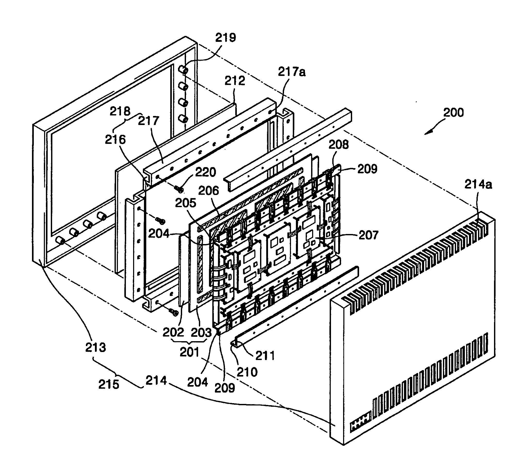 Plasma display panel assembly