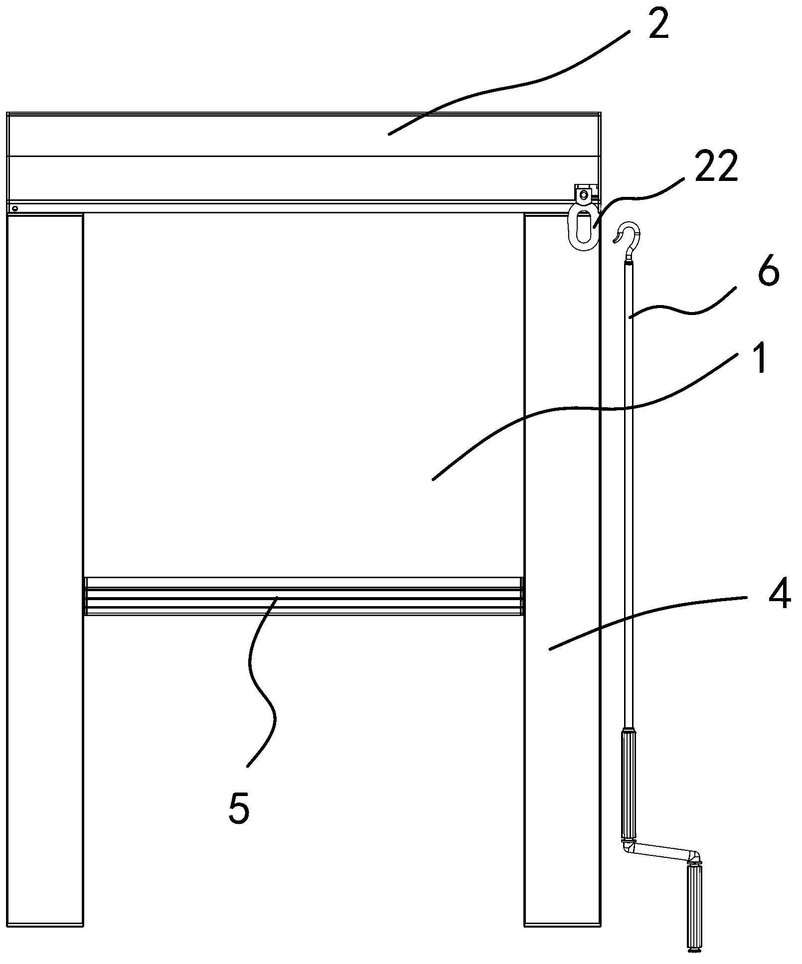 Wind-resistant and sun-shading curtain