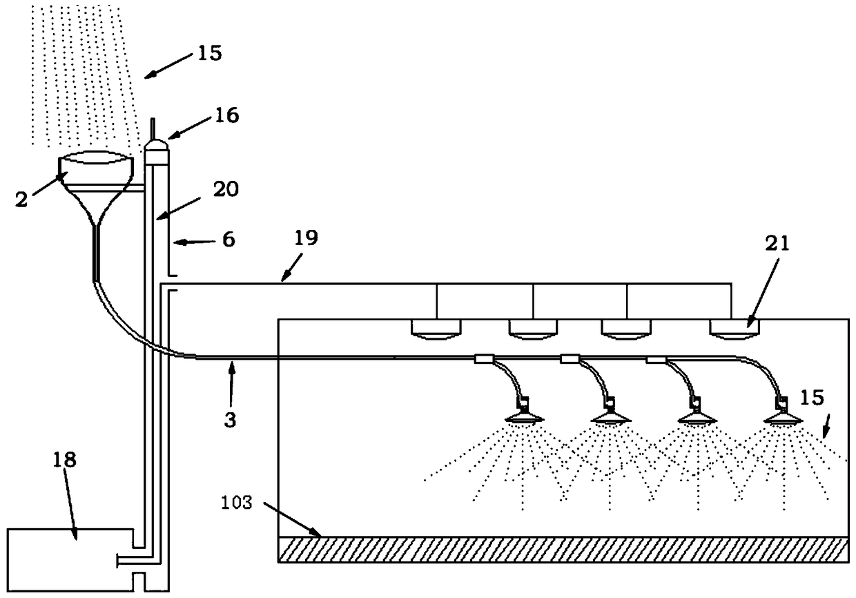 Combined lighting system and lighting method of tunnel natural light and traditional lamps