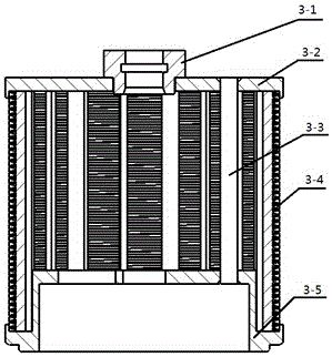 Double-flow-rate water cap unit element