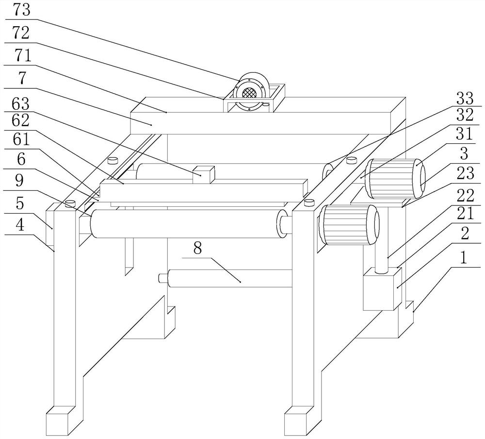 Multifunctional winding device for PE wrapping film production