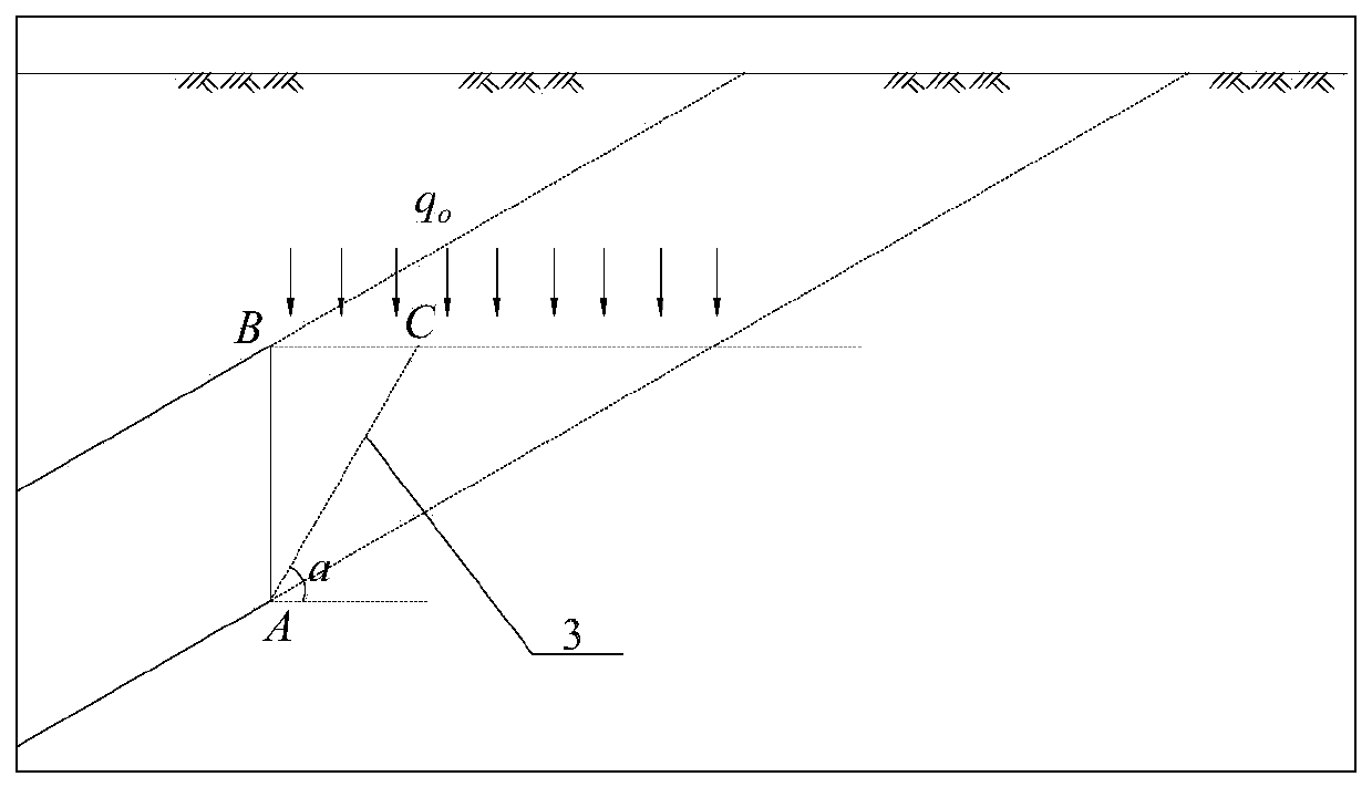 Fore support and excavating method of inclined tunnel