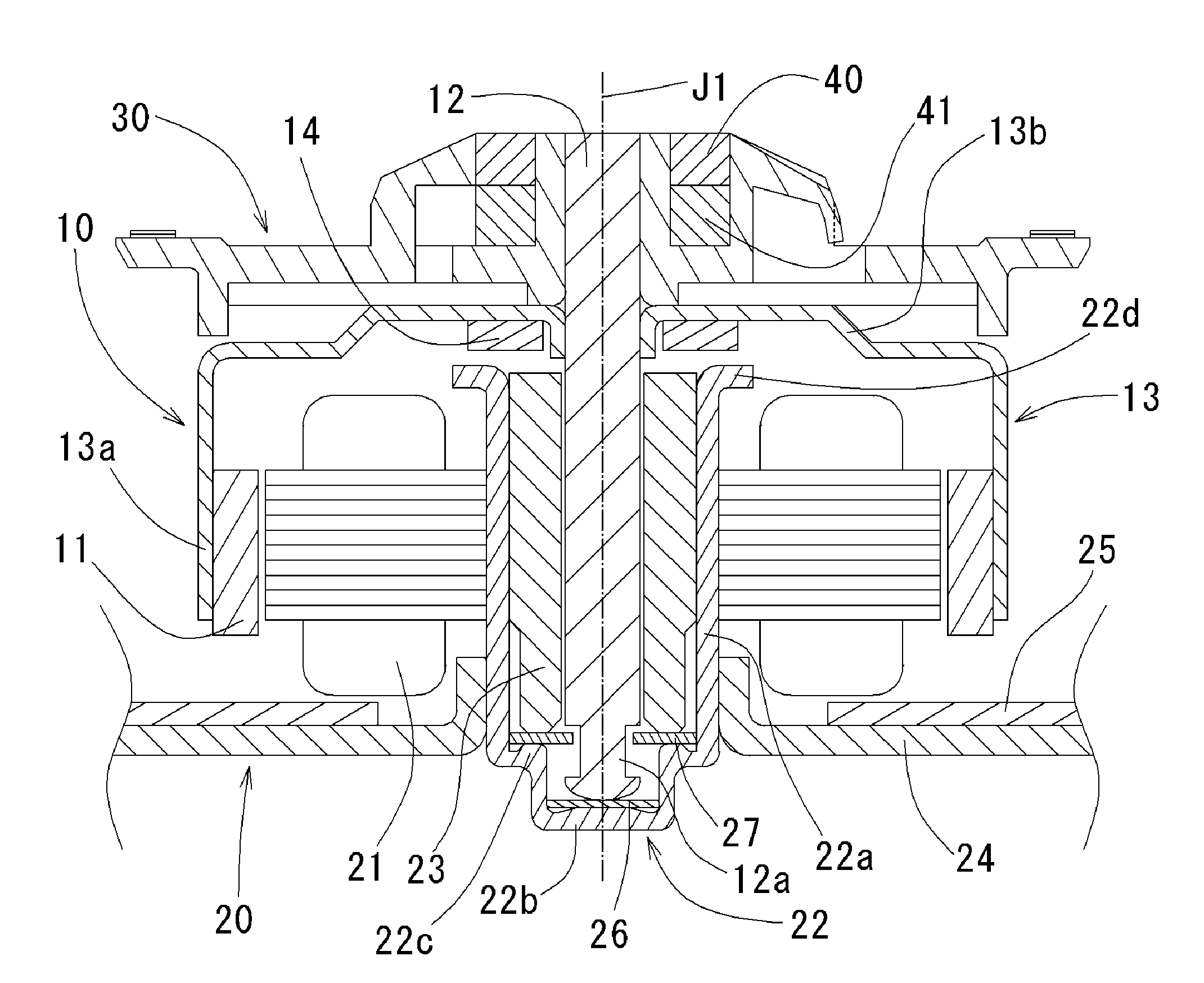 Chucking Device, and Motor and Disc Drive Device Having Loaded Thereon a Chucking Device