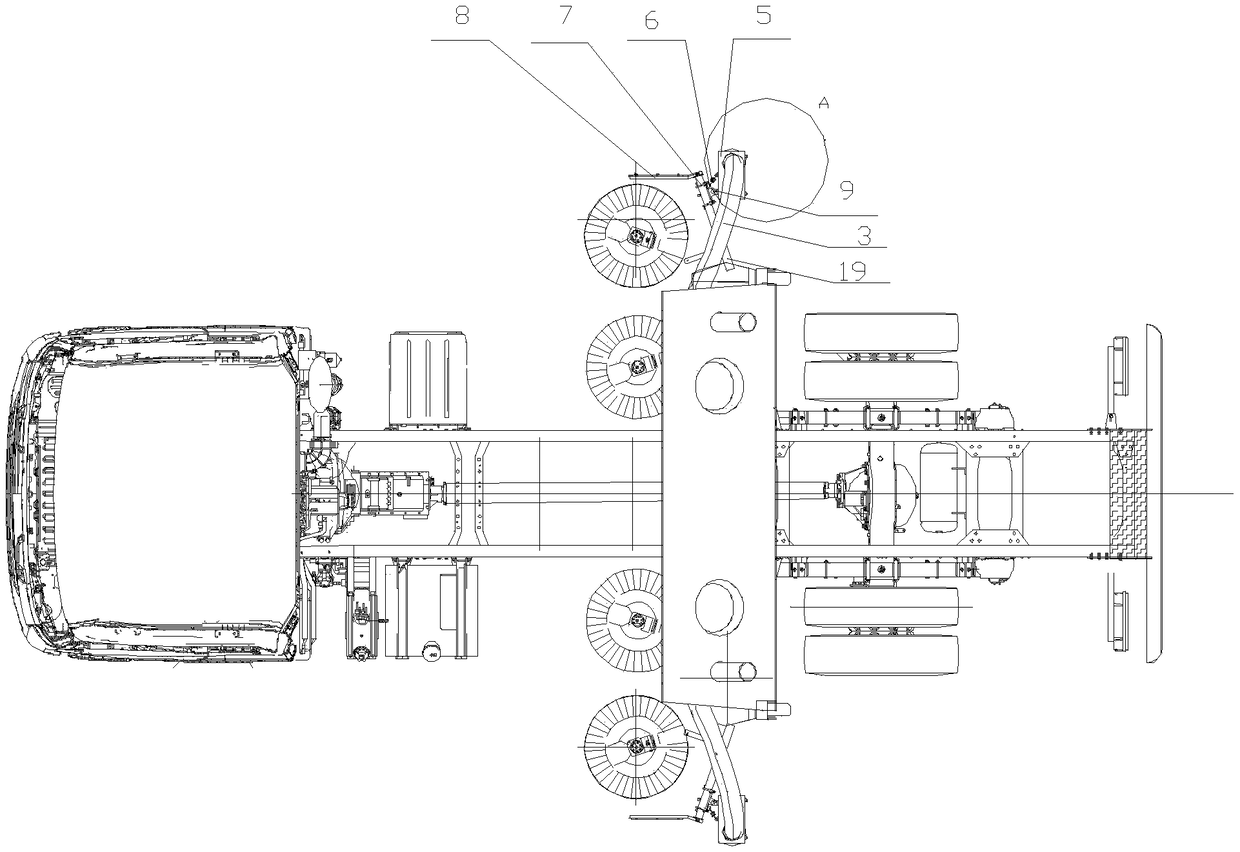 A side suction barrel device for cleaning road curbstone deep trench garbage