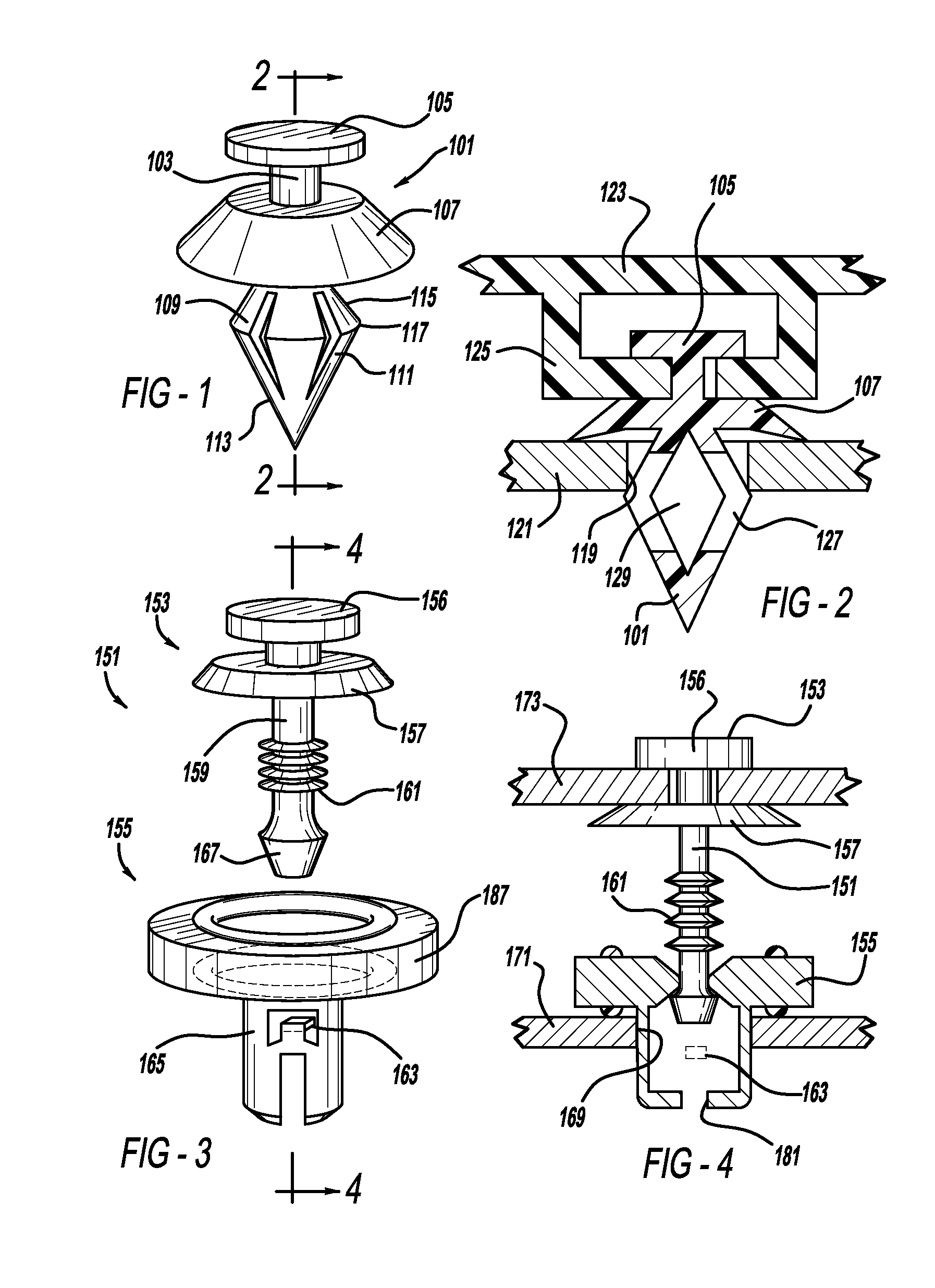 Method of making fasteners by three-dimensional printing