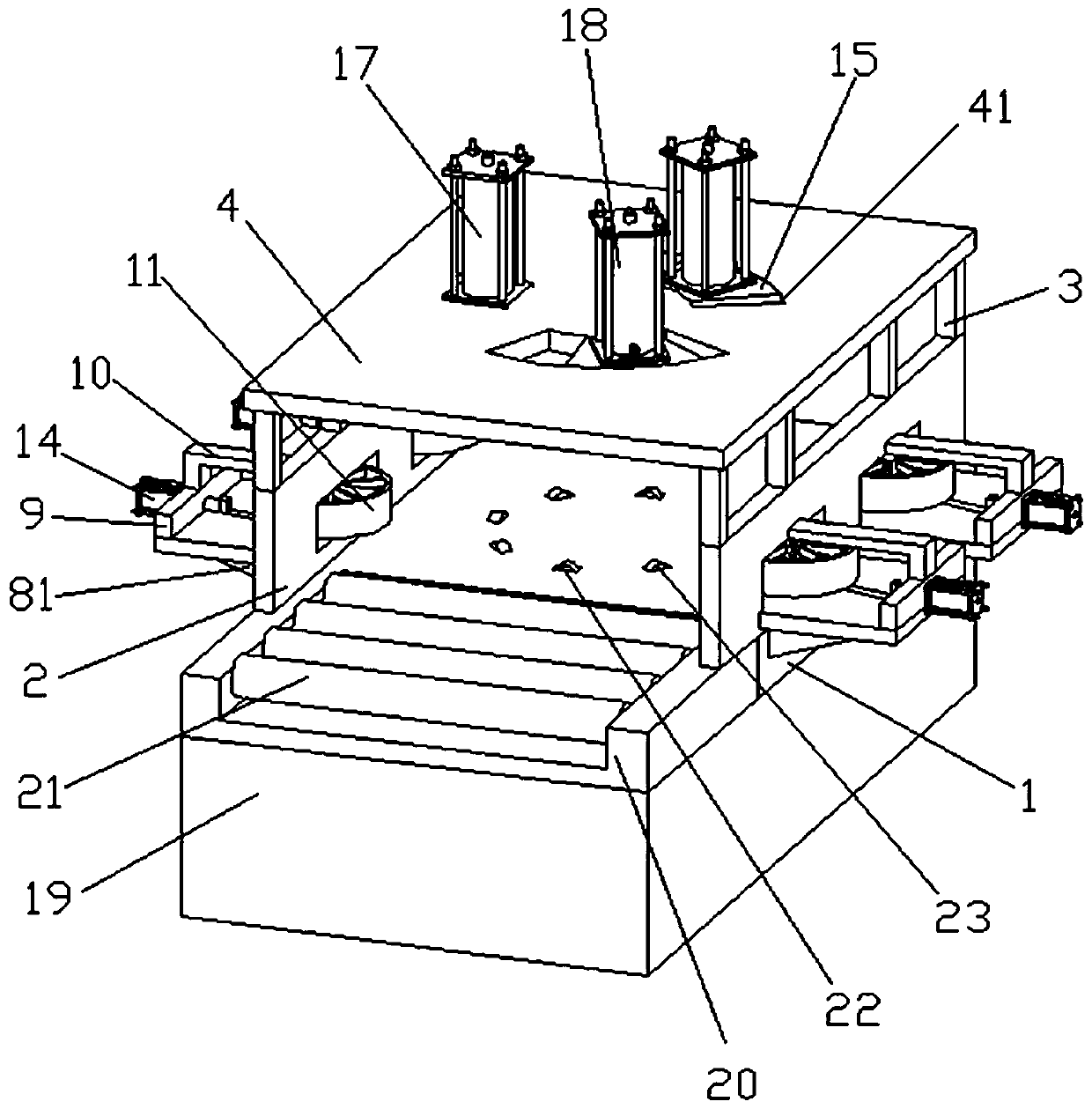 Flange plate detection device