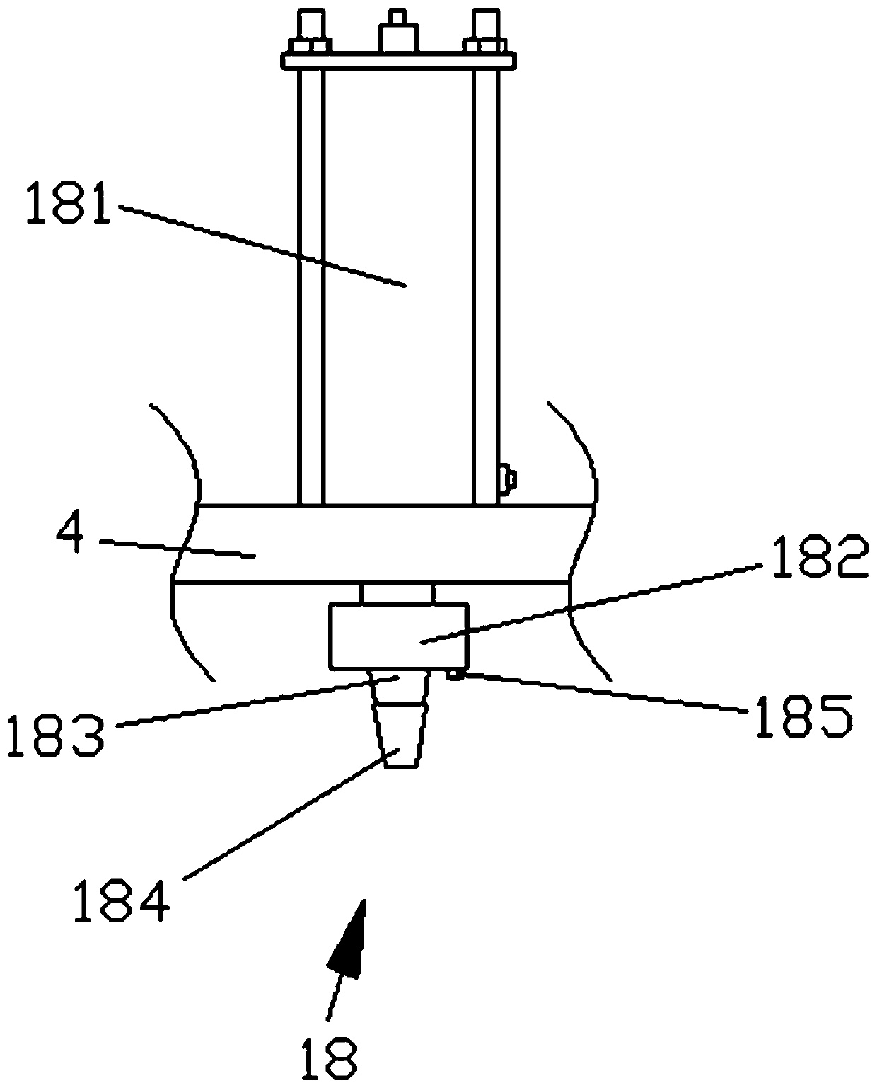 Flange plate detection device