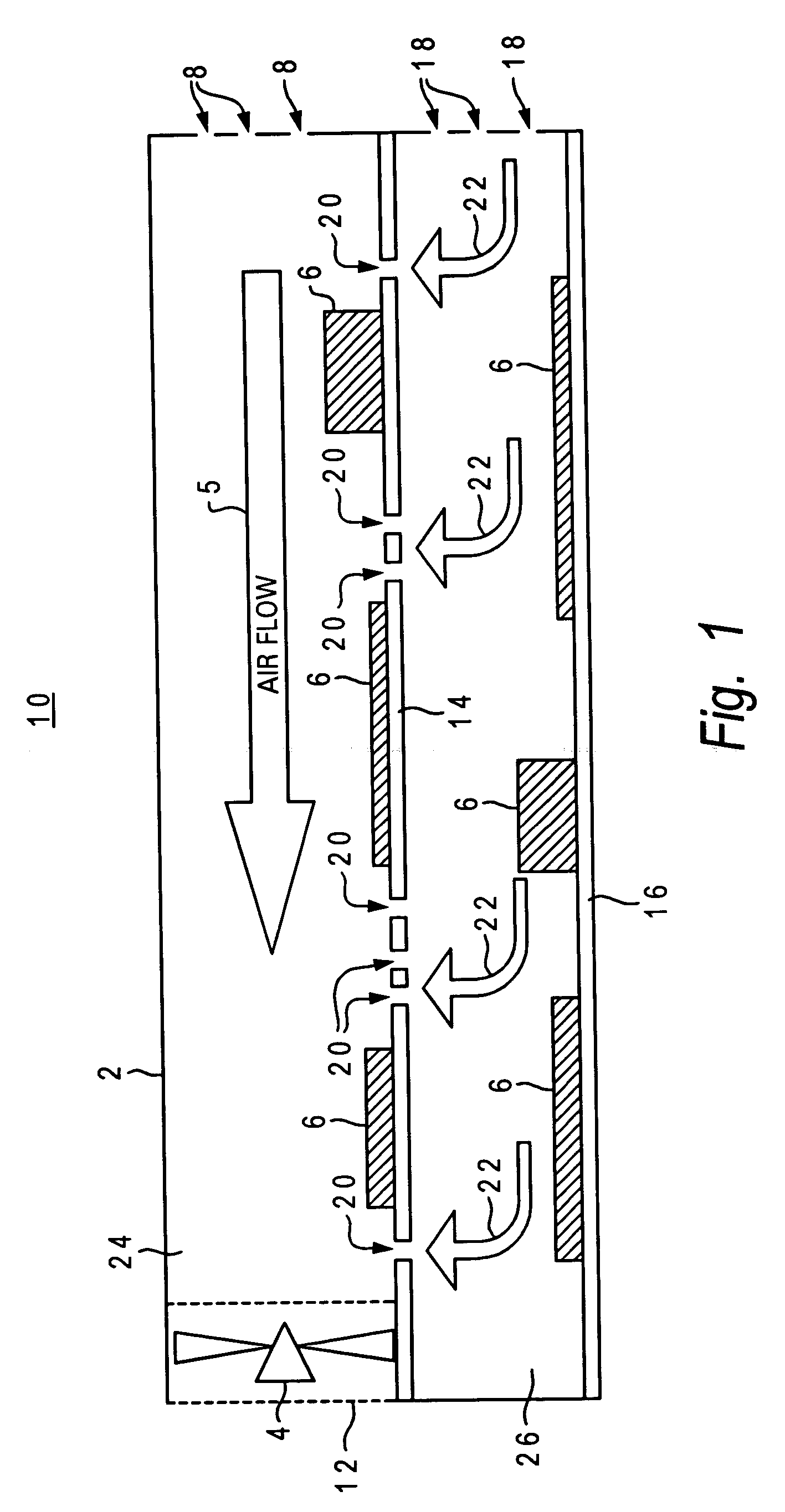 Cooling apparatus for vertically stacked printed circuit boards