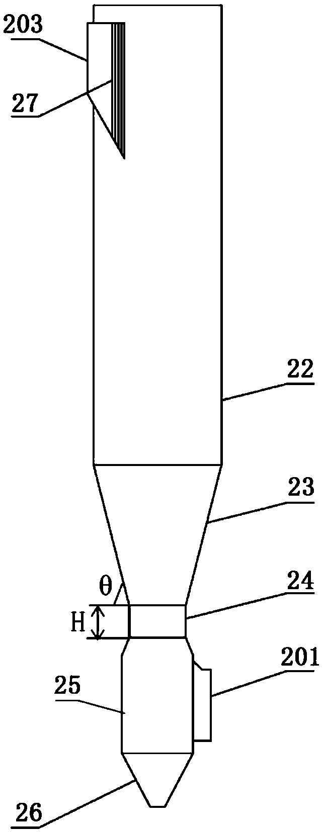 Powder activated coke adsorption desulfurization device and method for adsorbing and desulfurizing flue gas by utilizing powder activated coke adsorption desulfurization device