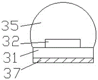 LED lamp filament lamp with built-in power source and thermal radiation material