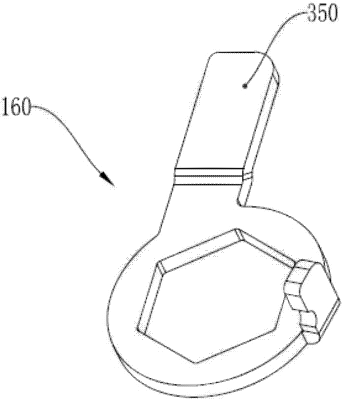 Lock using push plates for transmission