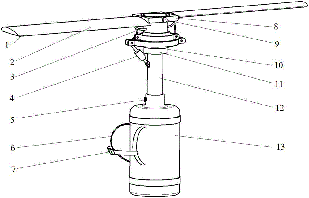 Anti-collision rotor wing type high-rise life saving equipment and damper used by same