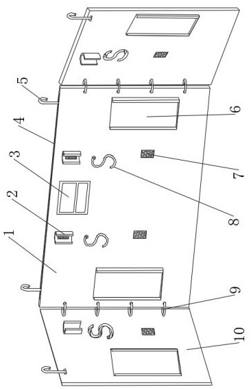 Portable drainage fixing device