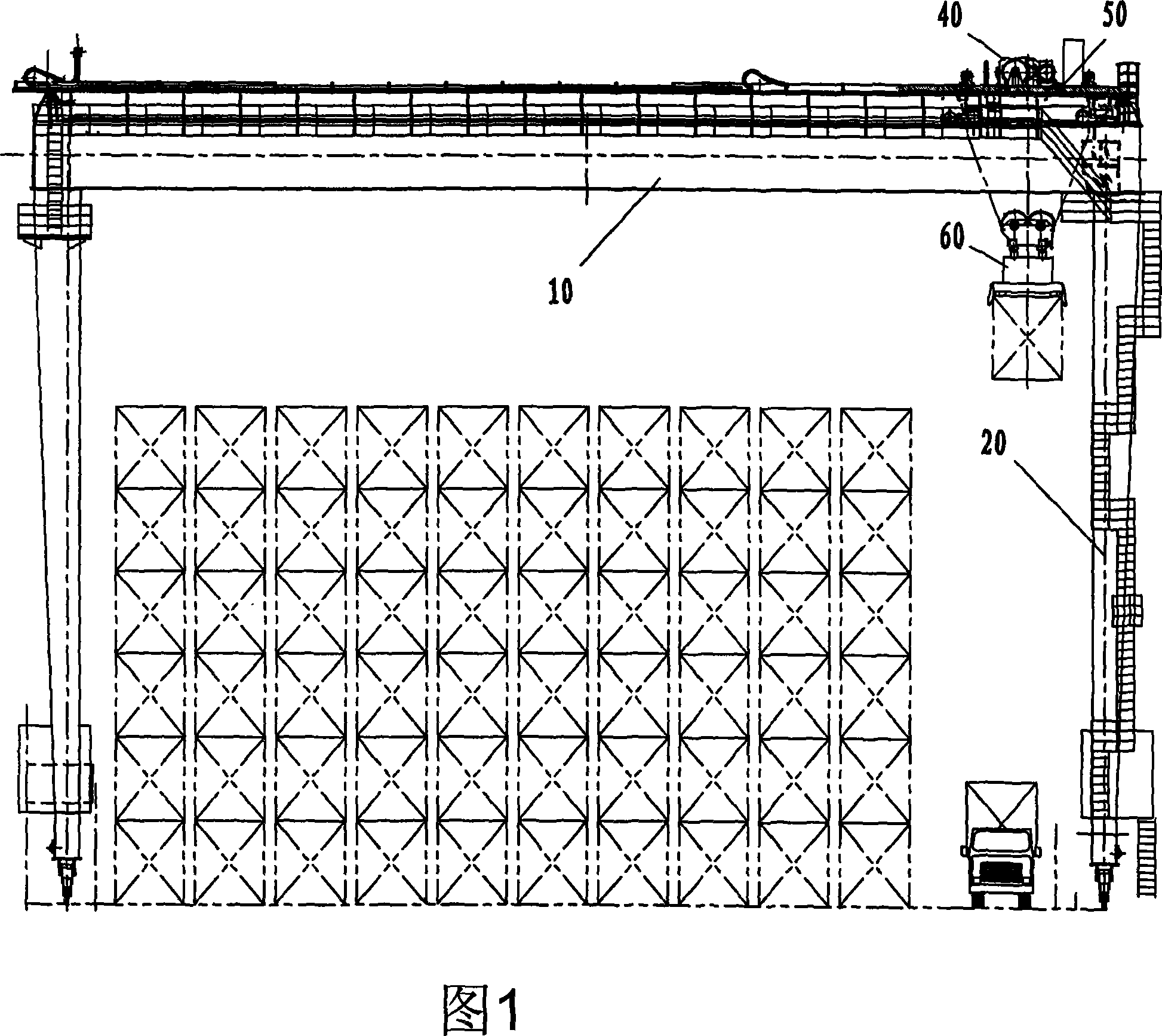 Orbit type gantry crane