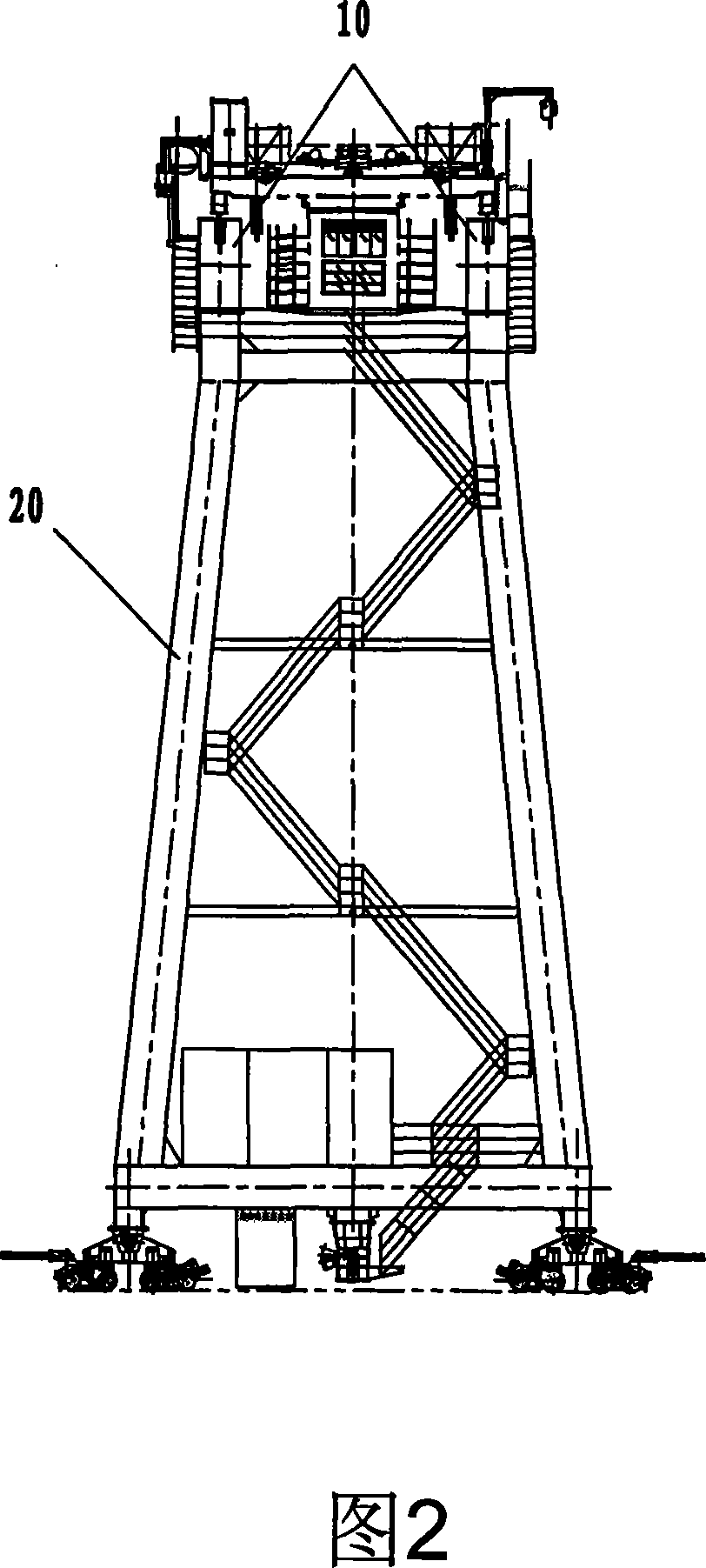 Orbit type gantry crane