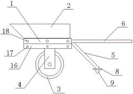 Anti-tilting trolley fit for slope stopping