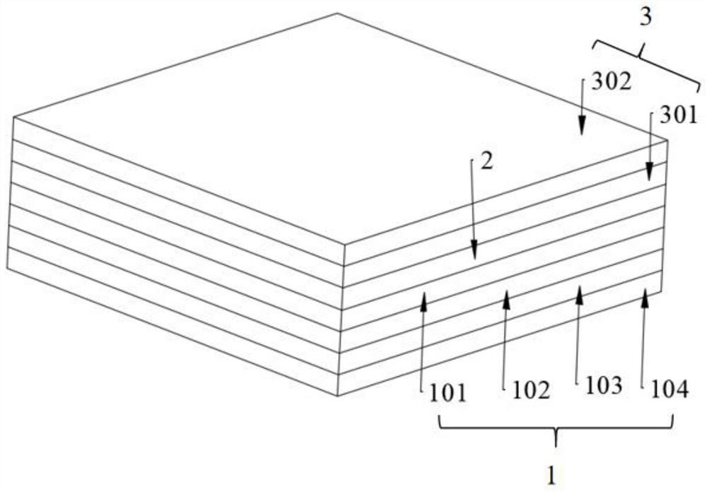 Infrared window anti-reflection protection structure and preparation method thereof