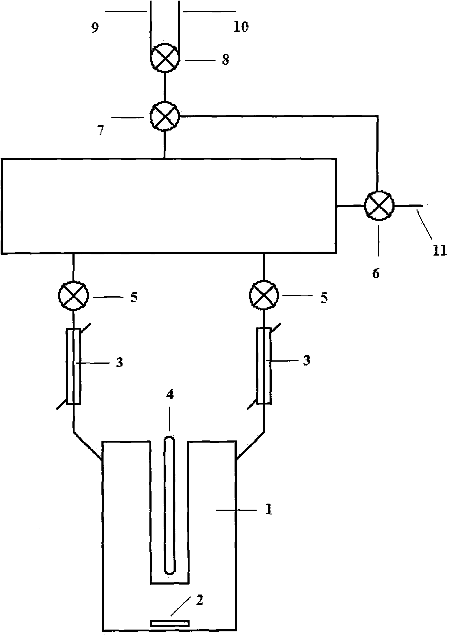 Method and device for photocatalytic reaction