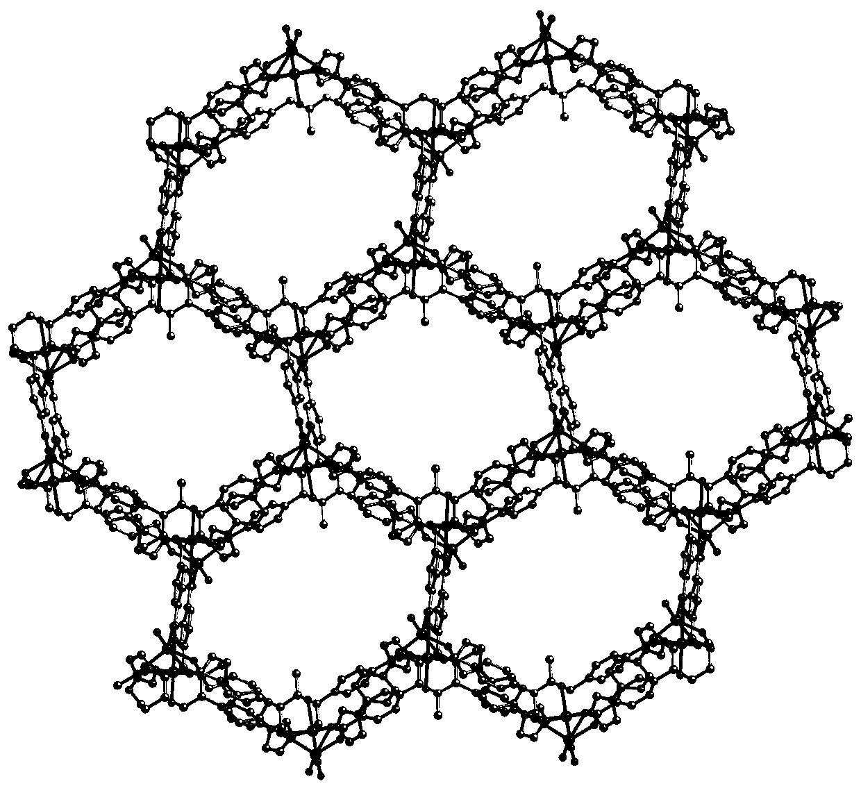 Cobalt-based metal organic framework material and application