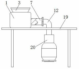 A medical waste incineration device with crushing effect