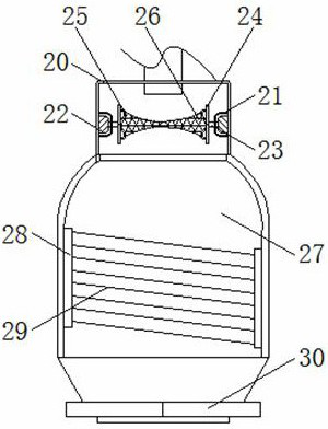 A medical waste incineration device with crushing effect