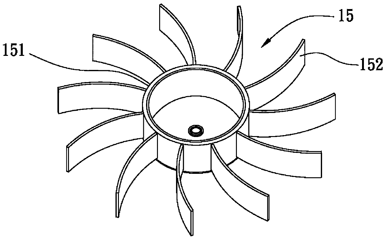 Test system and test method for fan blade resistance to fluid pressure