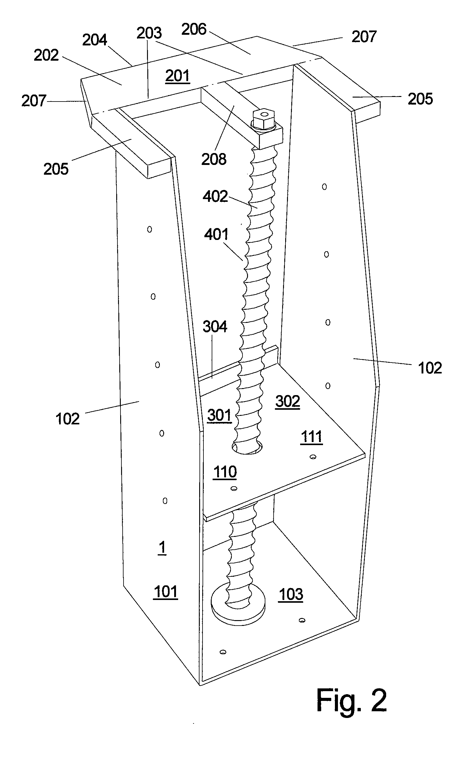 Reusable Adjustable Hanger for Use with Joists and/or Double Wales