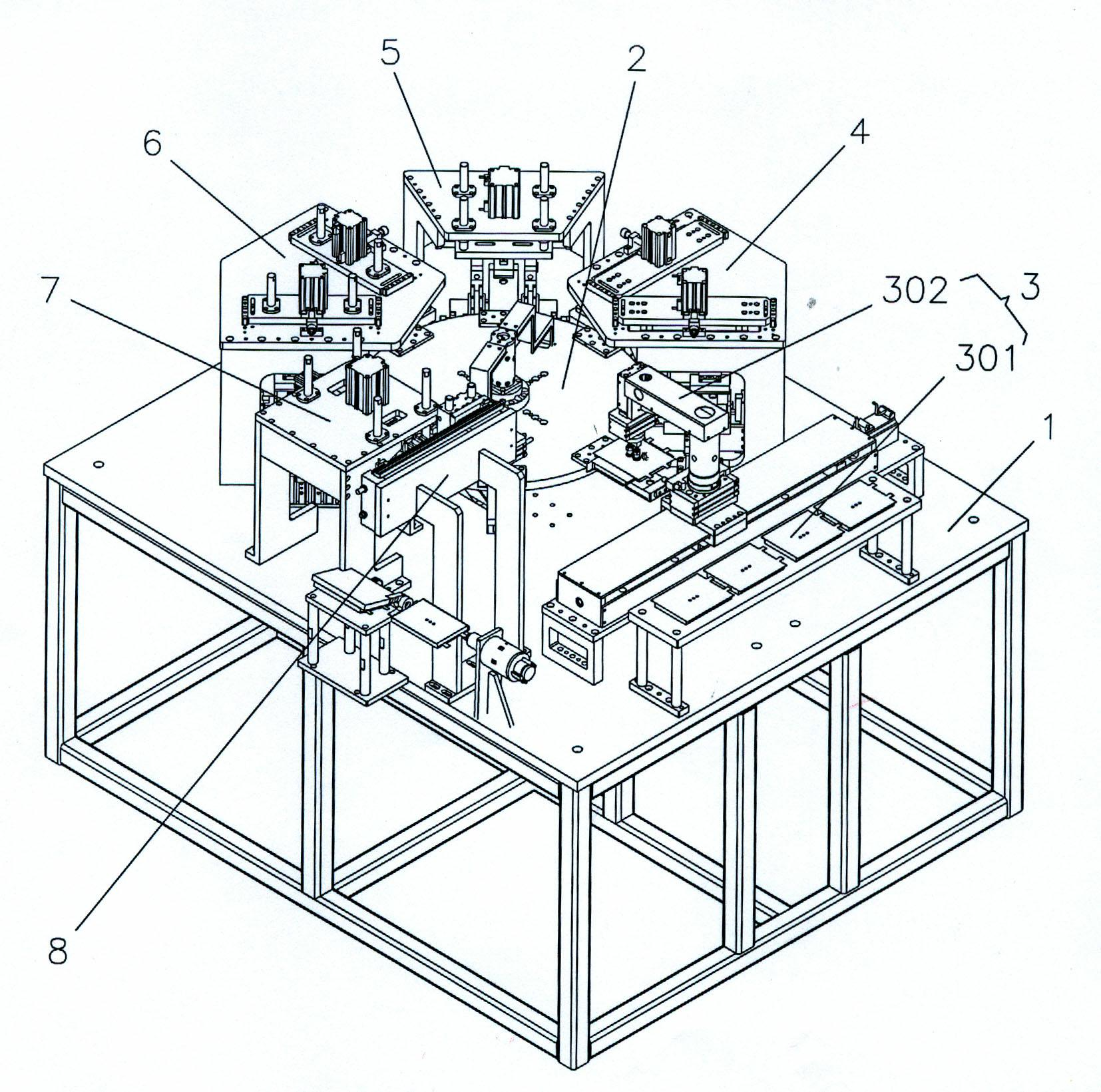 Battery core shaping mechanism and fully-automatic battery core liquid-extracting, packaging and shaping packing machine